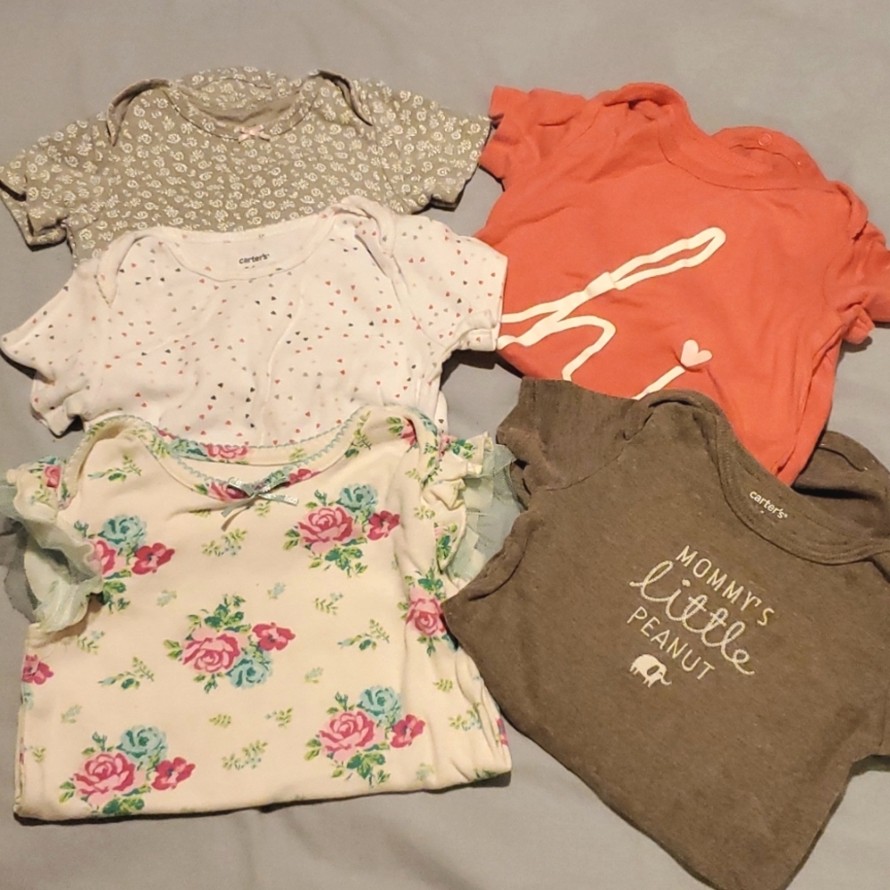5 - 24mo Girl short sleeve Onesies